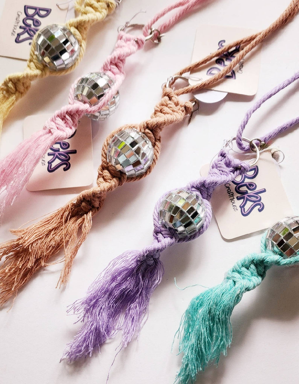 Disco Ball Car Charm/Keychain