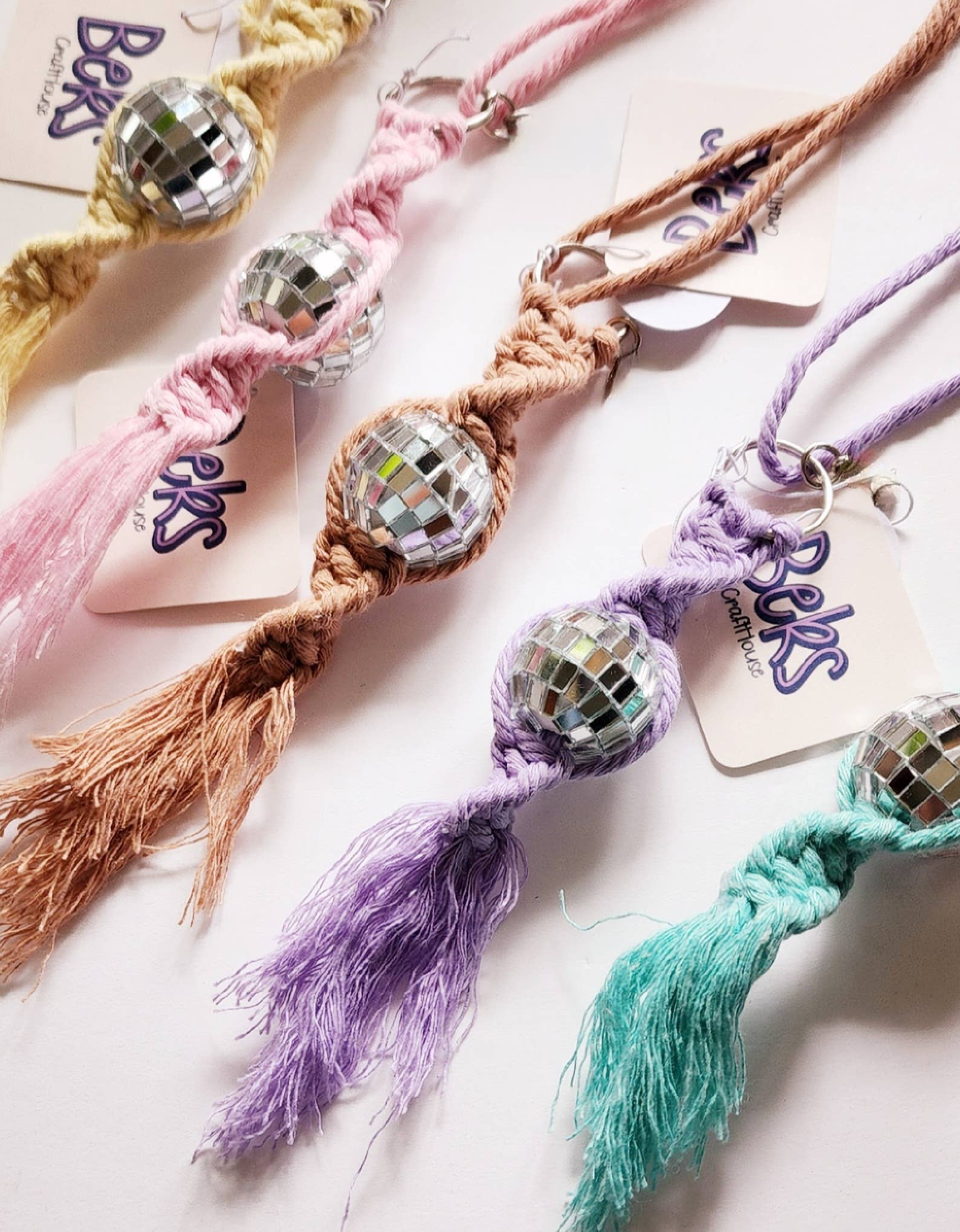 Disco Ball Car Charm/Keychain