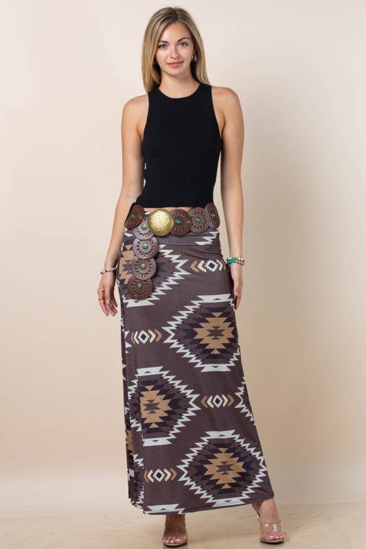KAYCEE AZTEC SKIRT