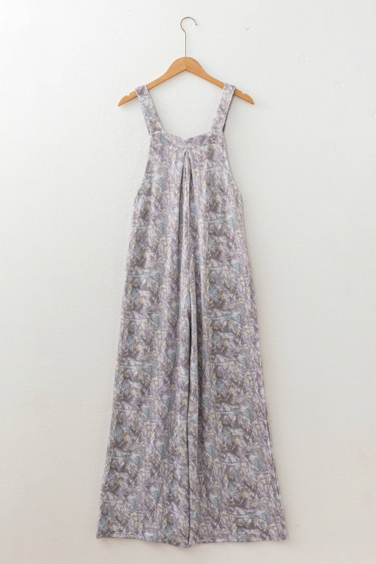 Brown Camouflage Ribbed Overalls