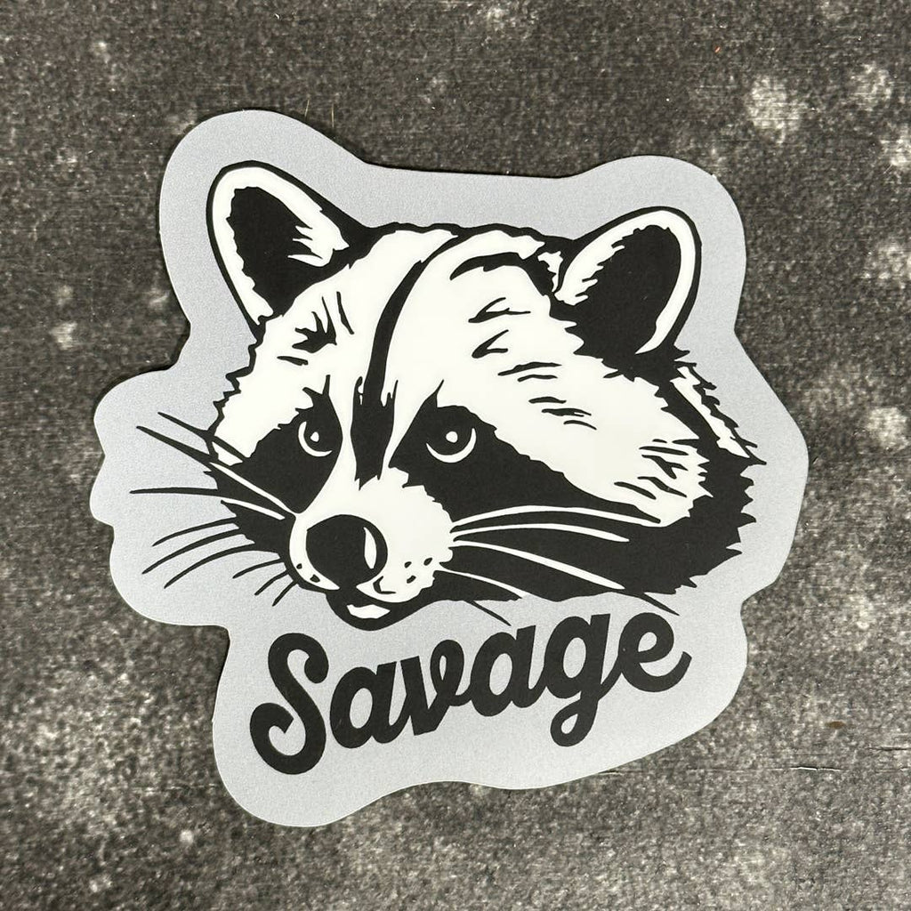 Savage Raccoon Sticker