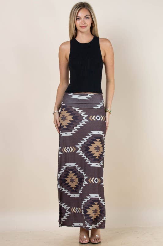 KAYCEE AZTEC SKIRT