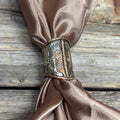 Engraved Coyote N' Cactus Wild Rag Slide
