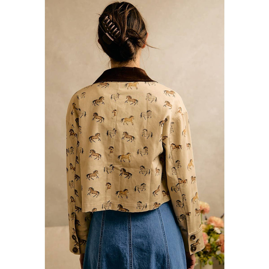 Horse Print Jacket