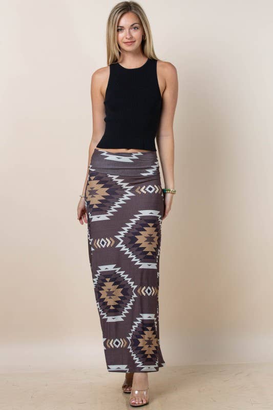 KAYCEE AZTEC SKIRT