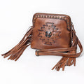 Genuine Western Leather Aztec Crossbody