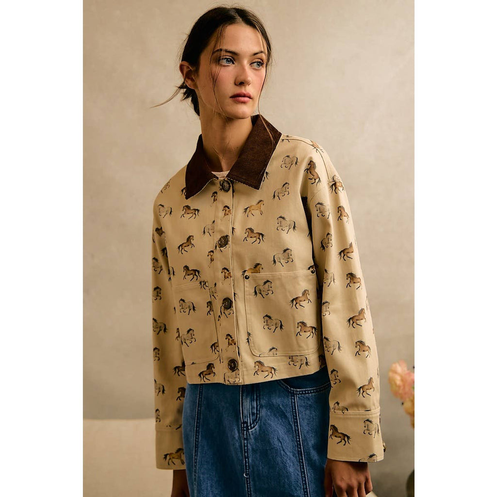 Horse Print Jacket