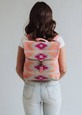 Orange, Bright Pink & Slate Aztec Backpack