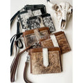 Cowhide Wristlet Wallet