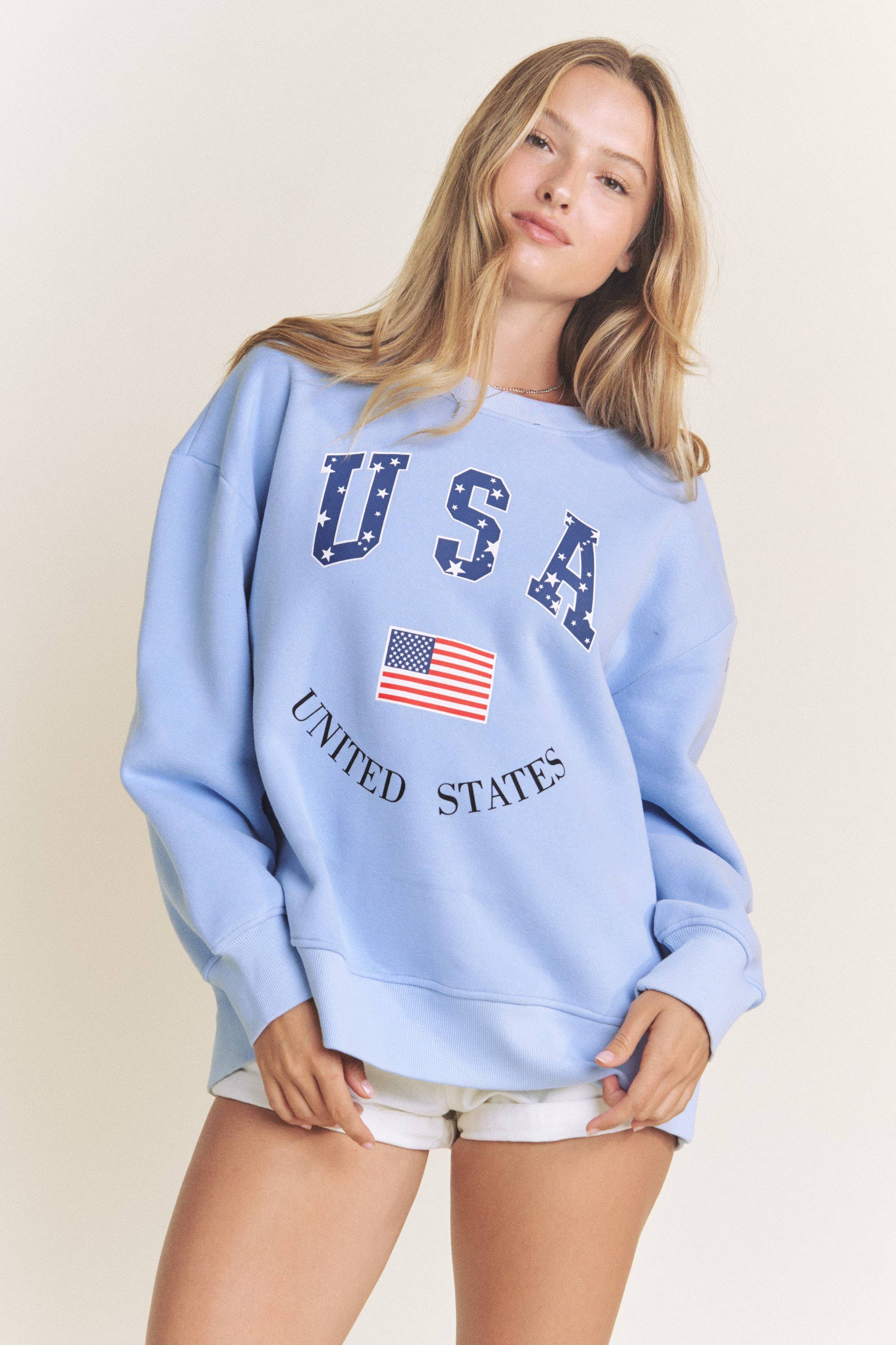 Plus Size USA Sweatshirt