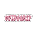 Outdoorsy - Pink Sticker