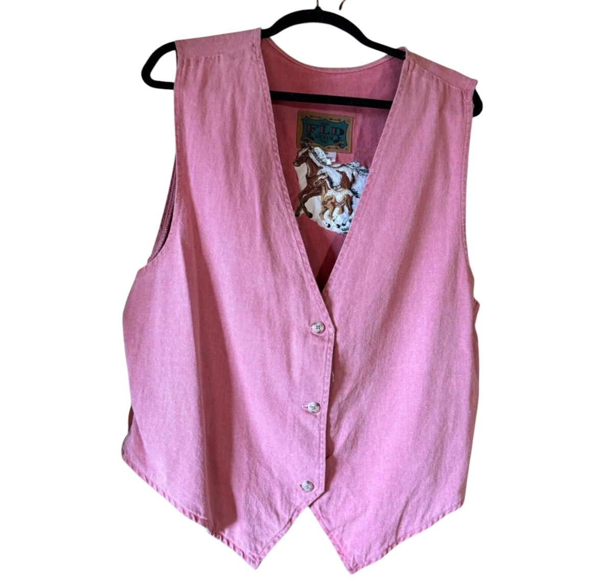 Horse Embroidered Vest