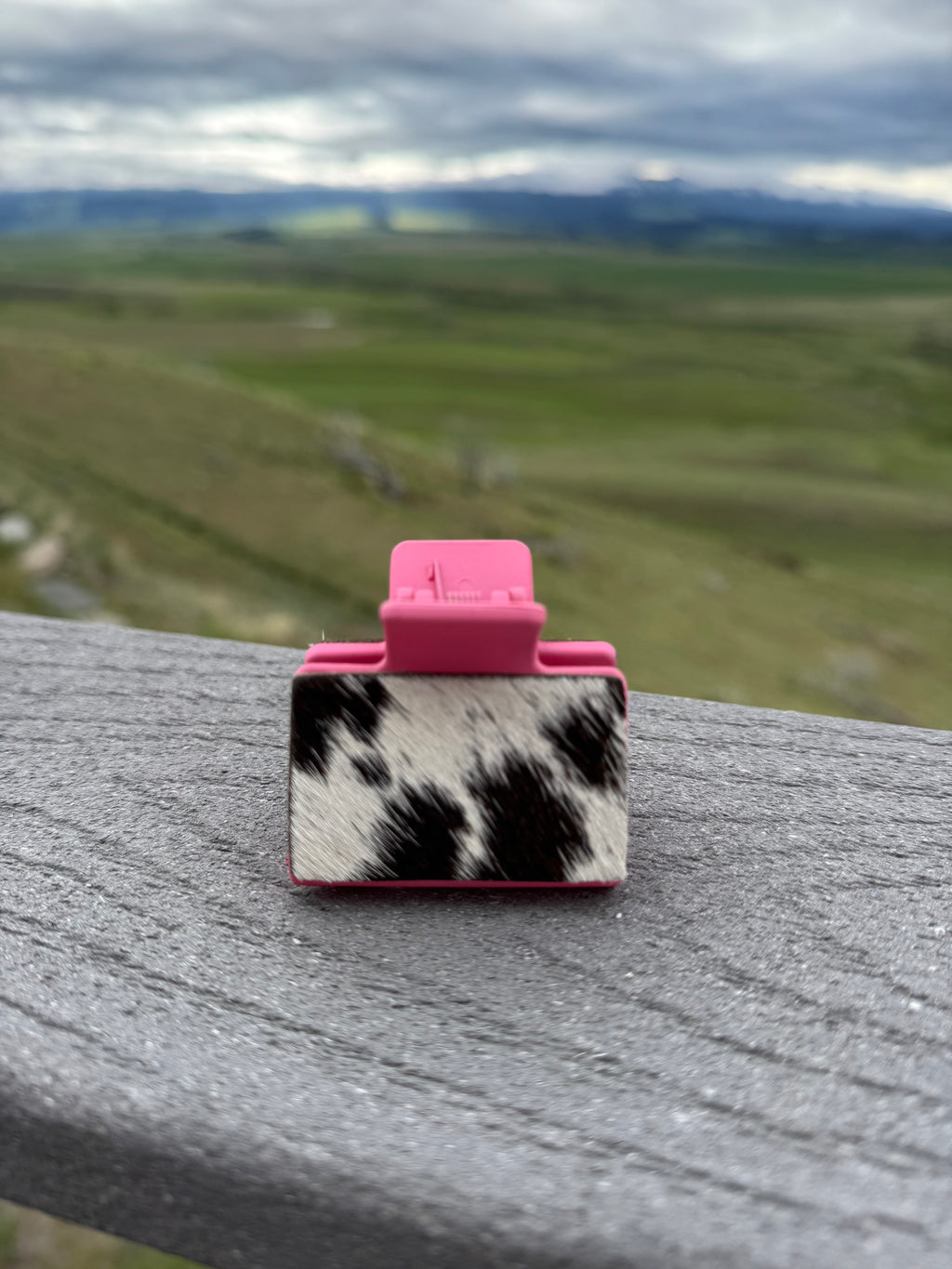 Cowhide Clap Clip - Small