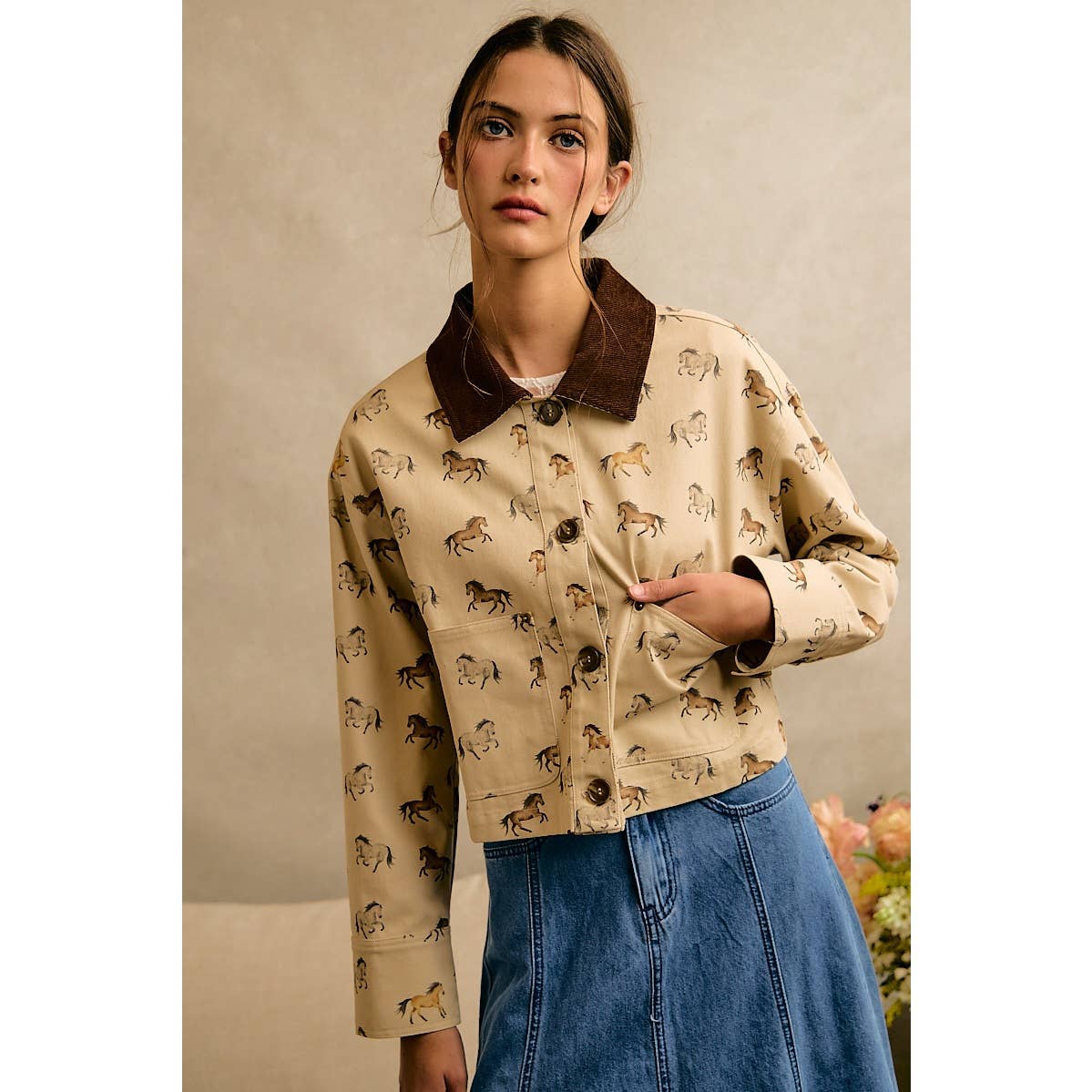 Horse Print Jacket