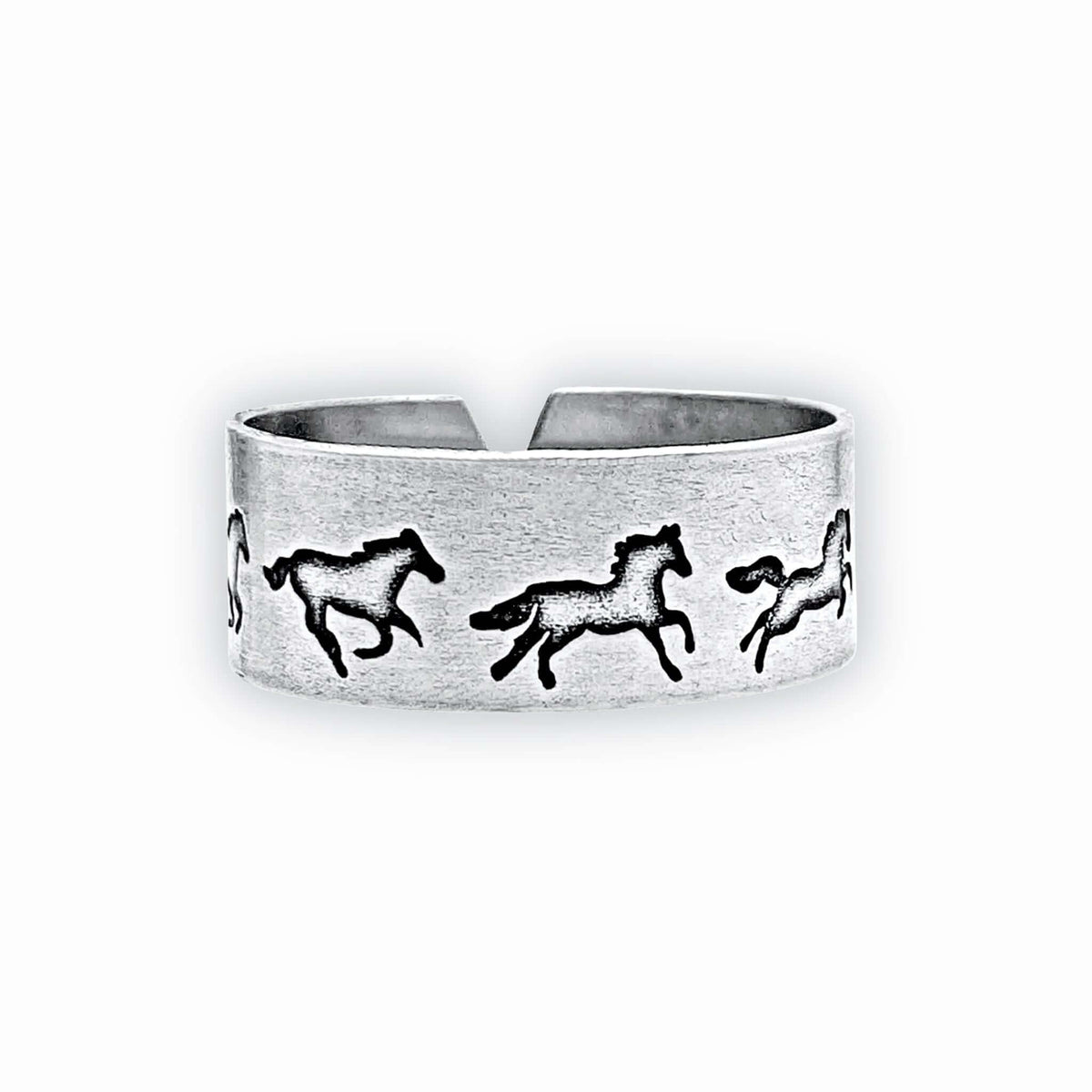 Wild Horses Adjustable Ring