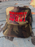 Howdy Embroidery Solid Camo Trucker Hat
