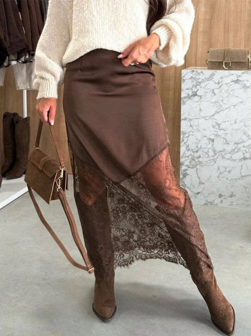 A Night Out West High Waist Midi Skirt
