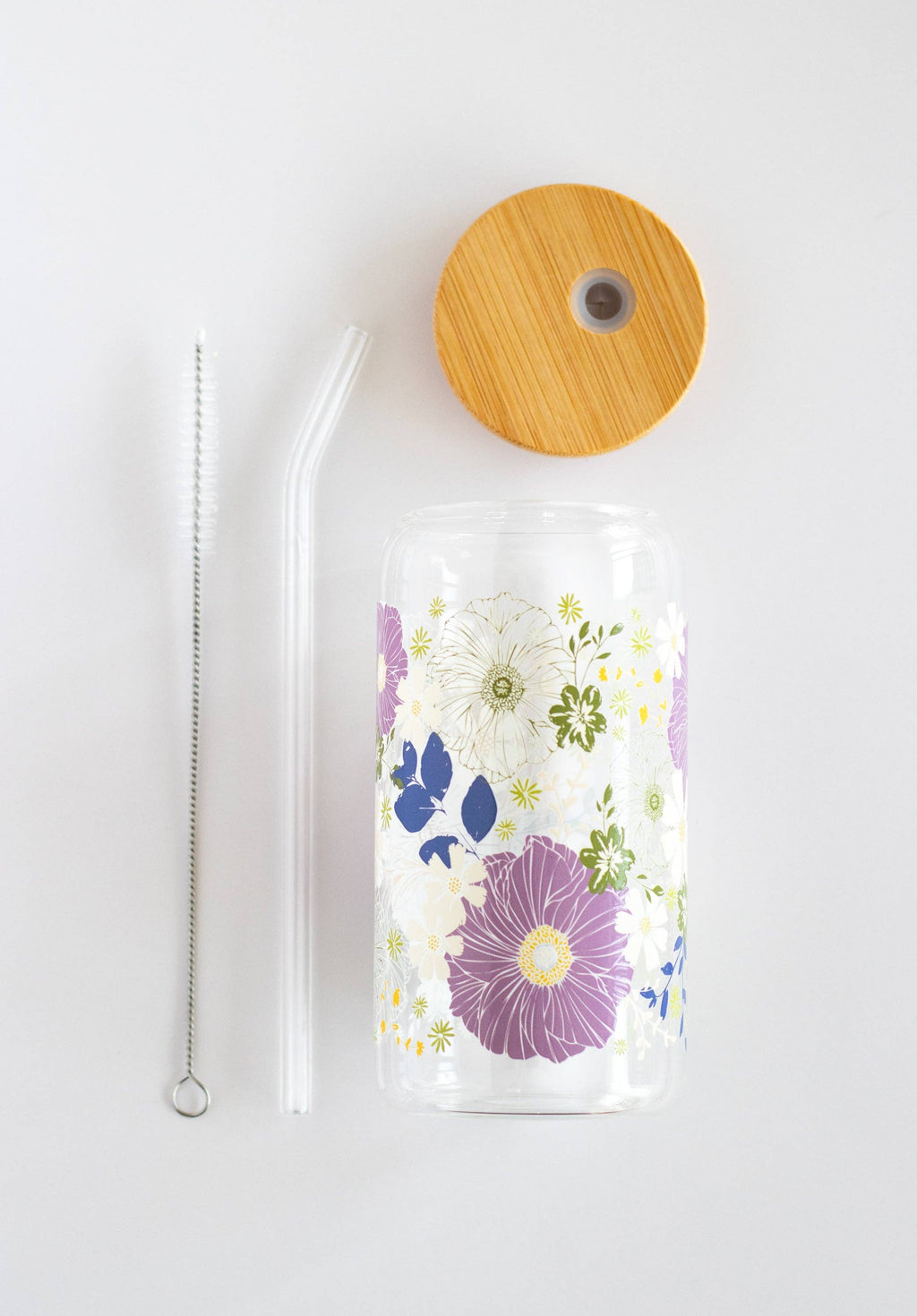 Anemone Garden Can Glass