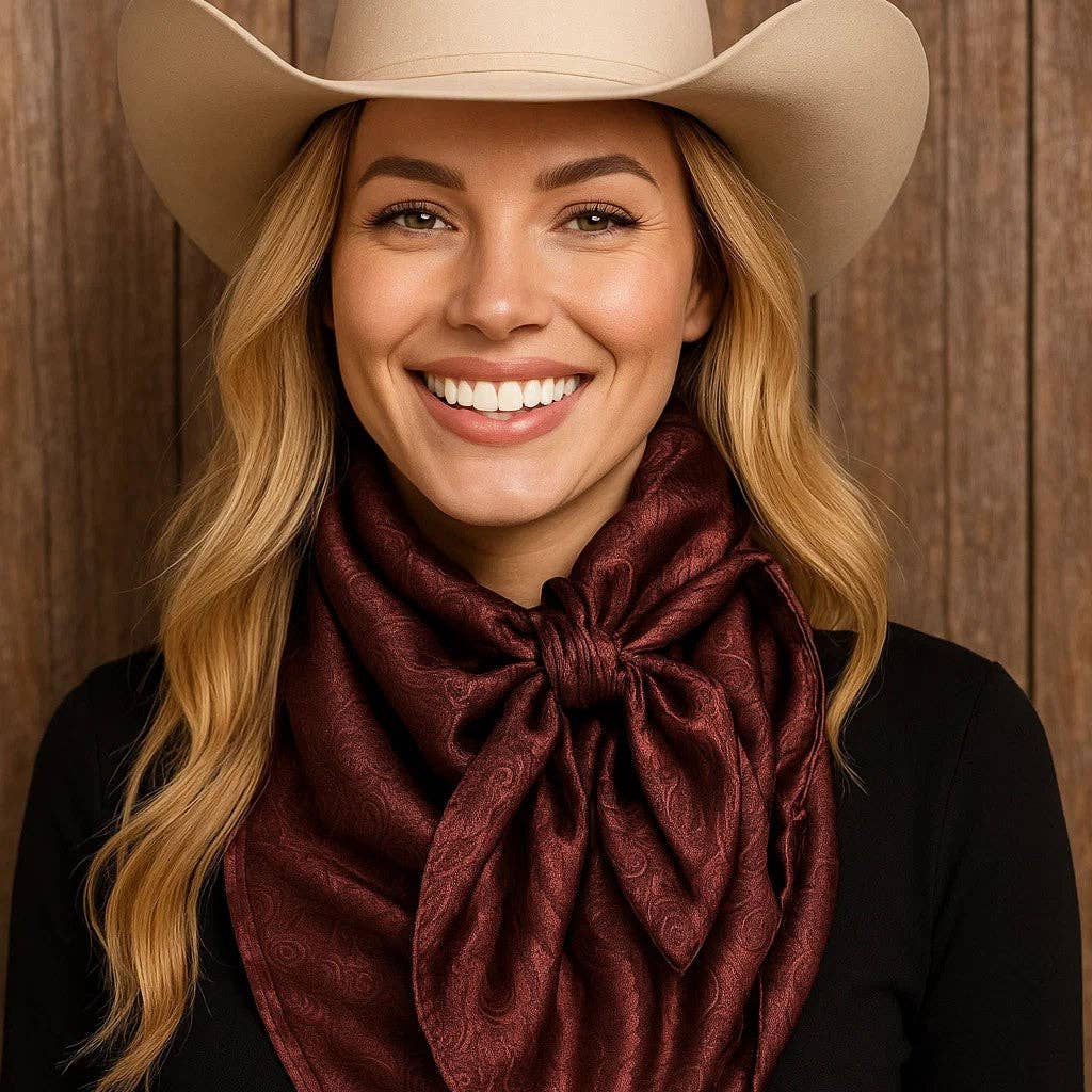 Dark Brown Jacquard Wild Rag