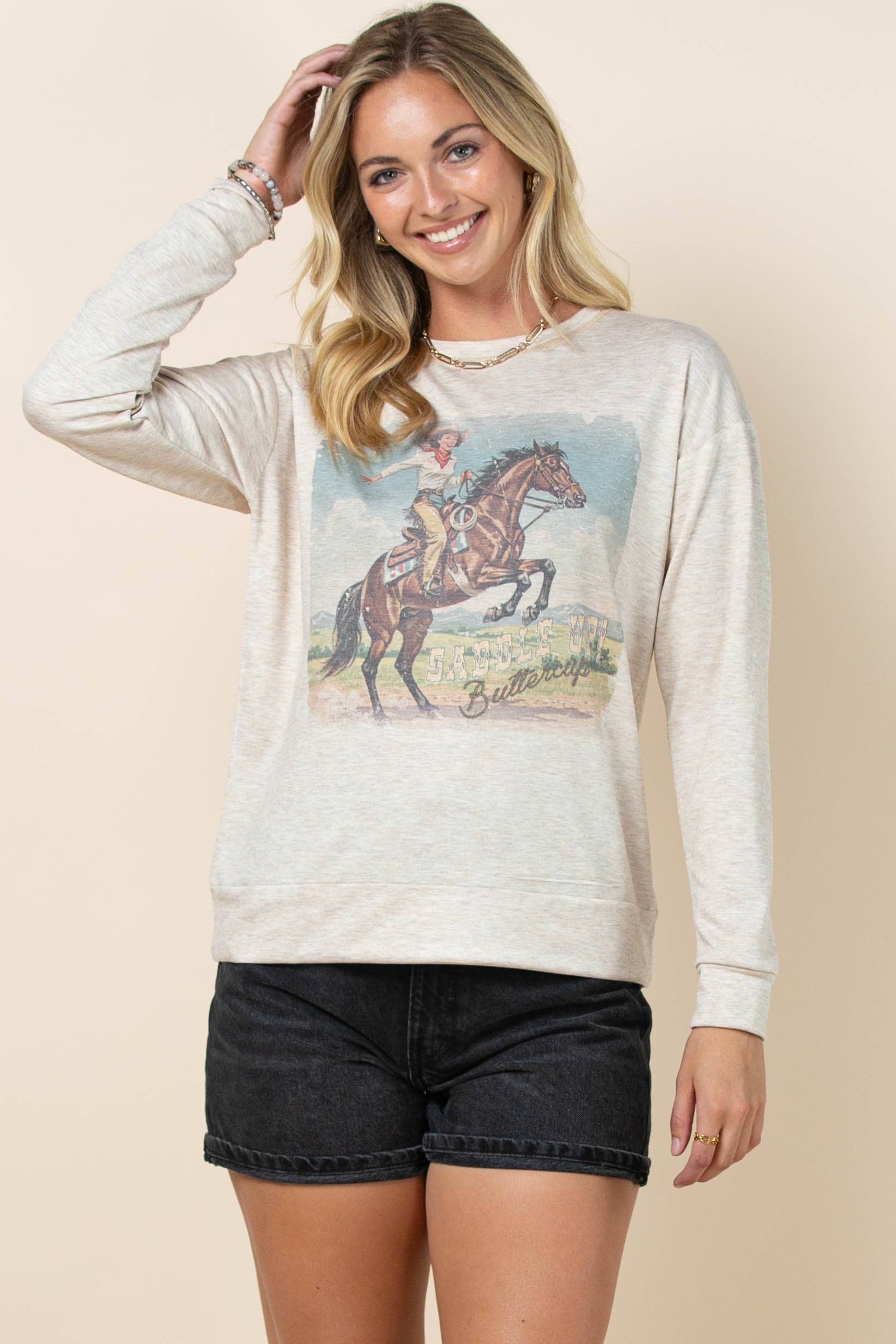 COCO WESTERN VINTAGE GRAPHIC Long Sleeve