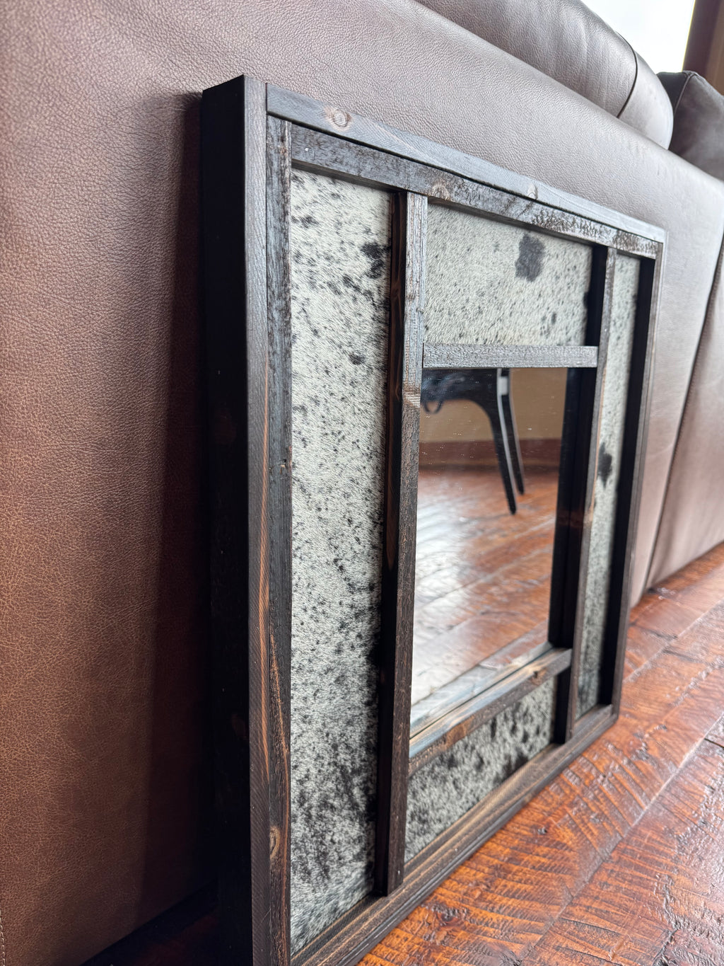 Cowhide Accent Mirrors