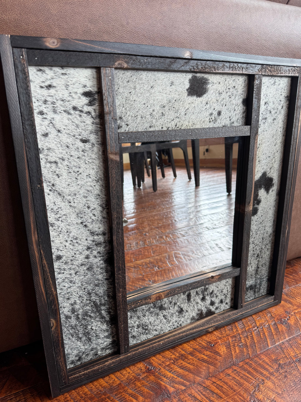 Cowhide Accent Mirrors