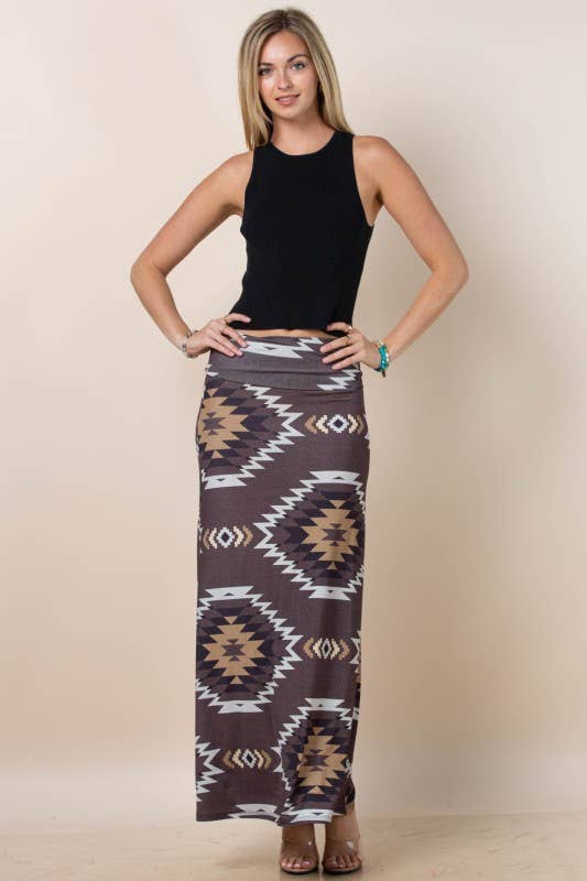 KAYCEE AZTEC SKIRT