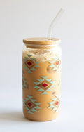 Southwestern Charm Western Can Glass