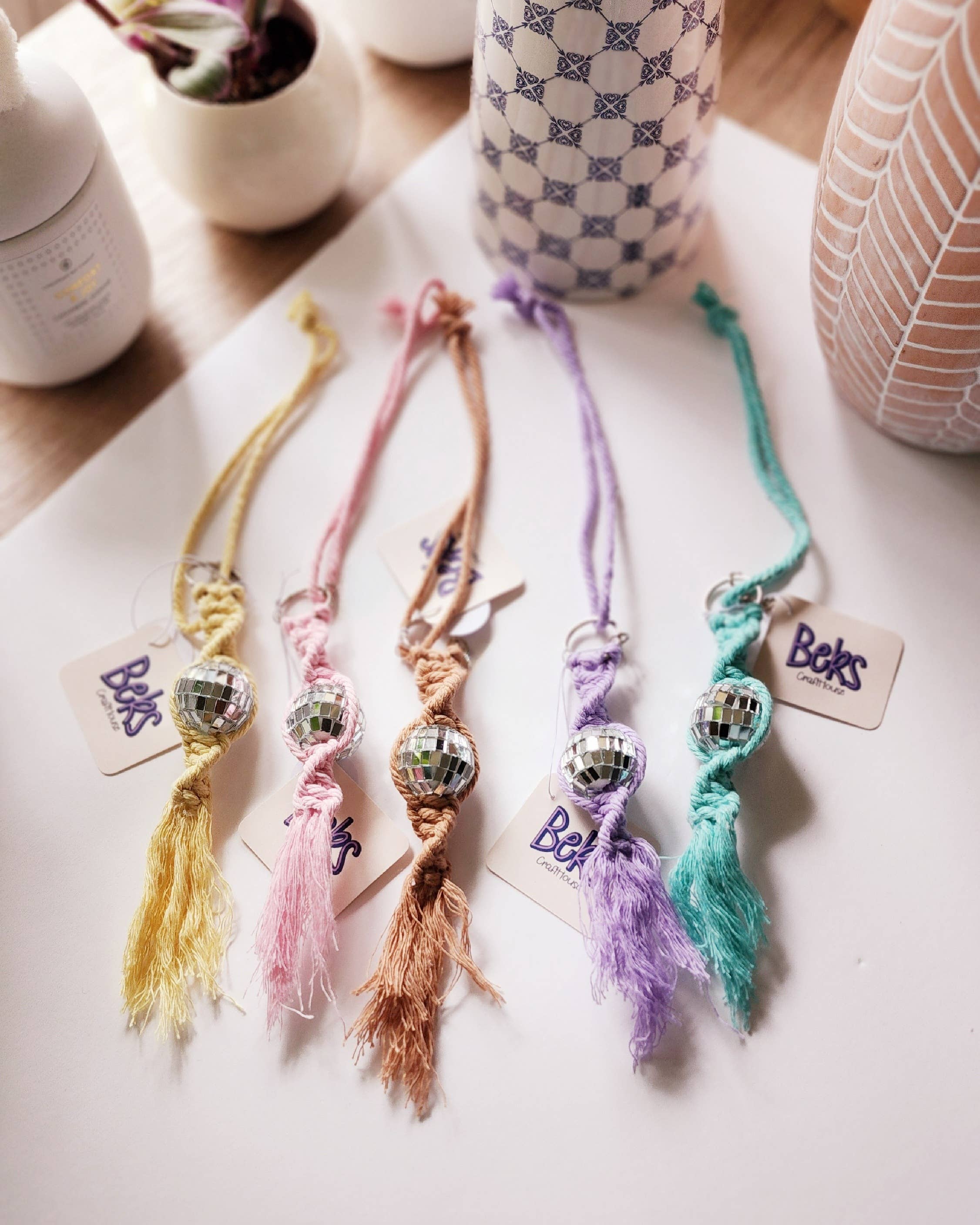 Disco Ball Car Charm/Keychain
