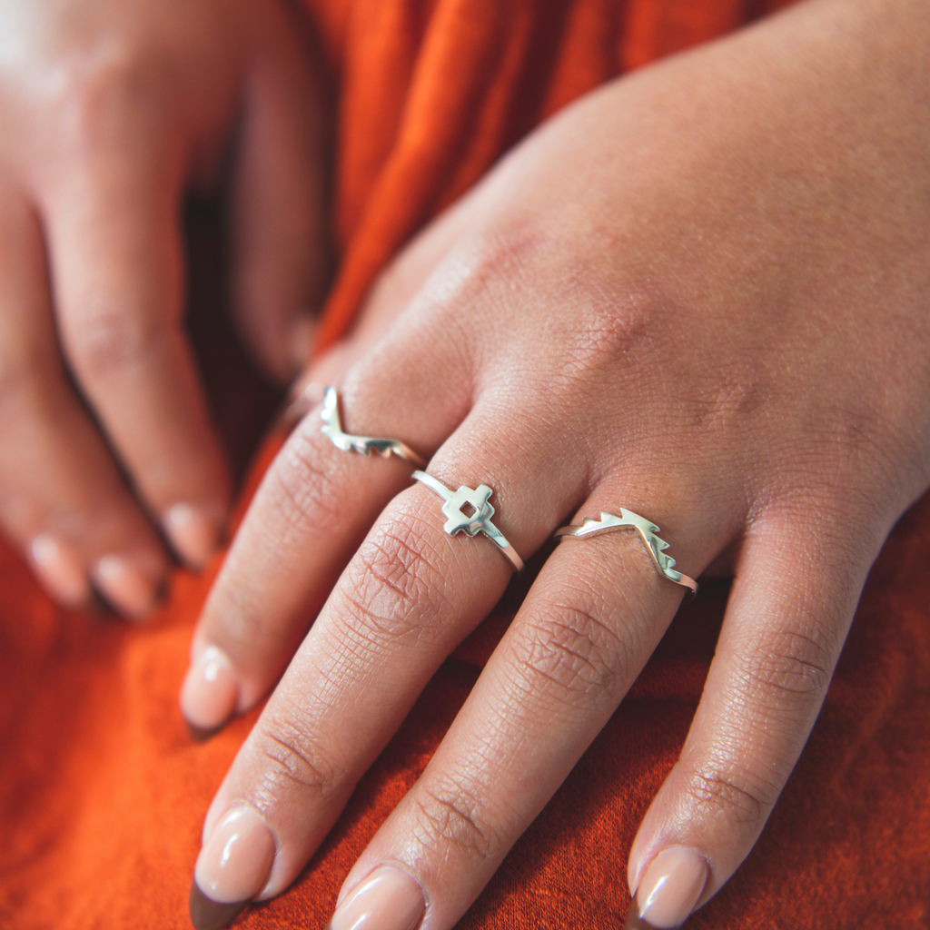 Skyweaver Silver Stackable Rings