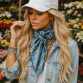 Blue & White Paisley Wild Rag