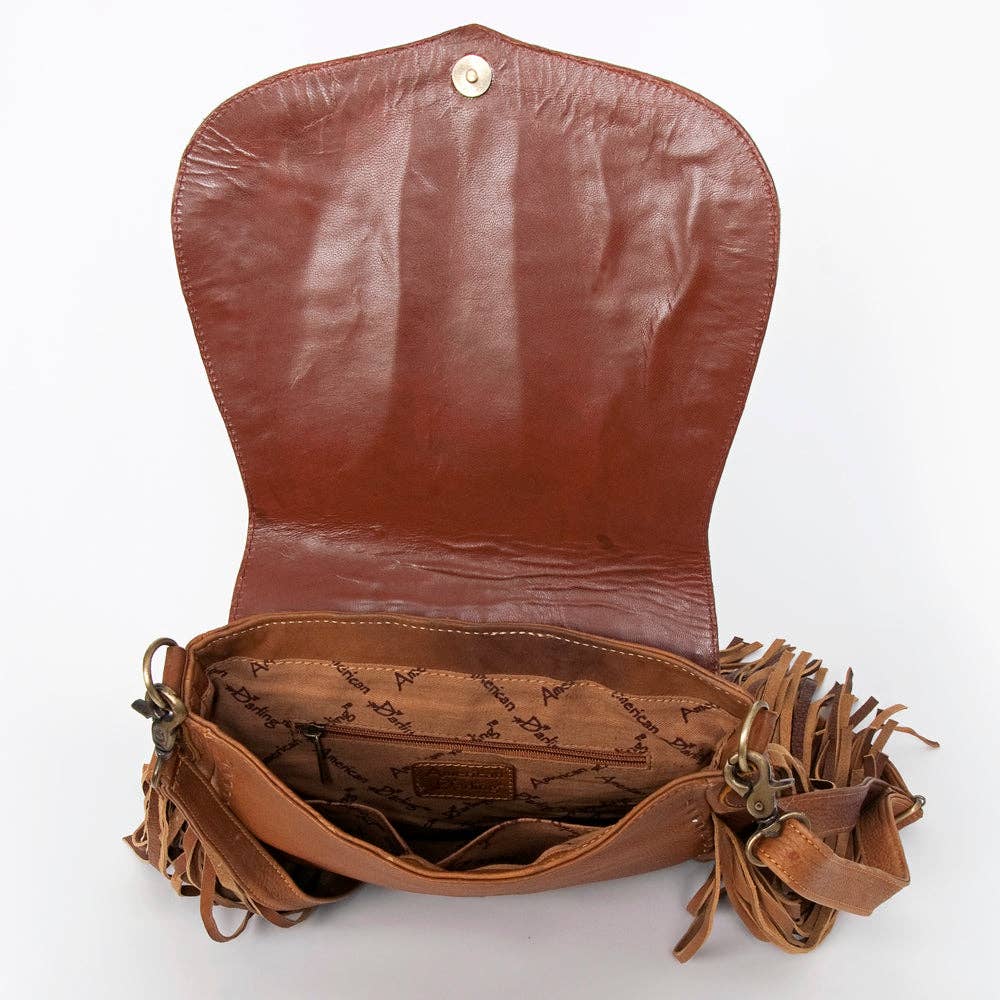 Genuine Western Leather Messenger Bag