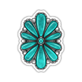 Oval Cowgirl Concho Western Sticker