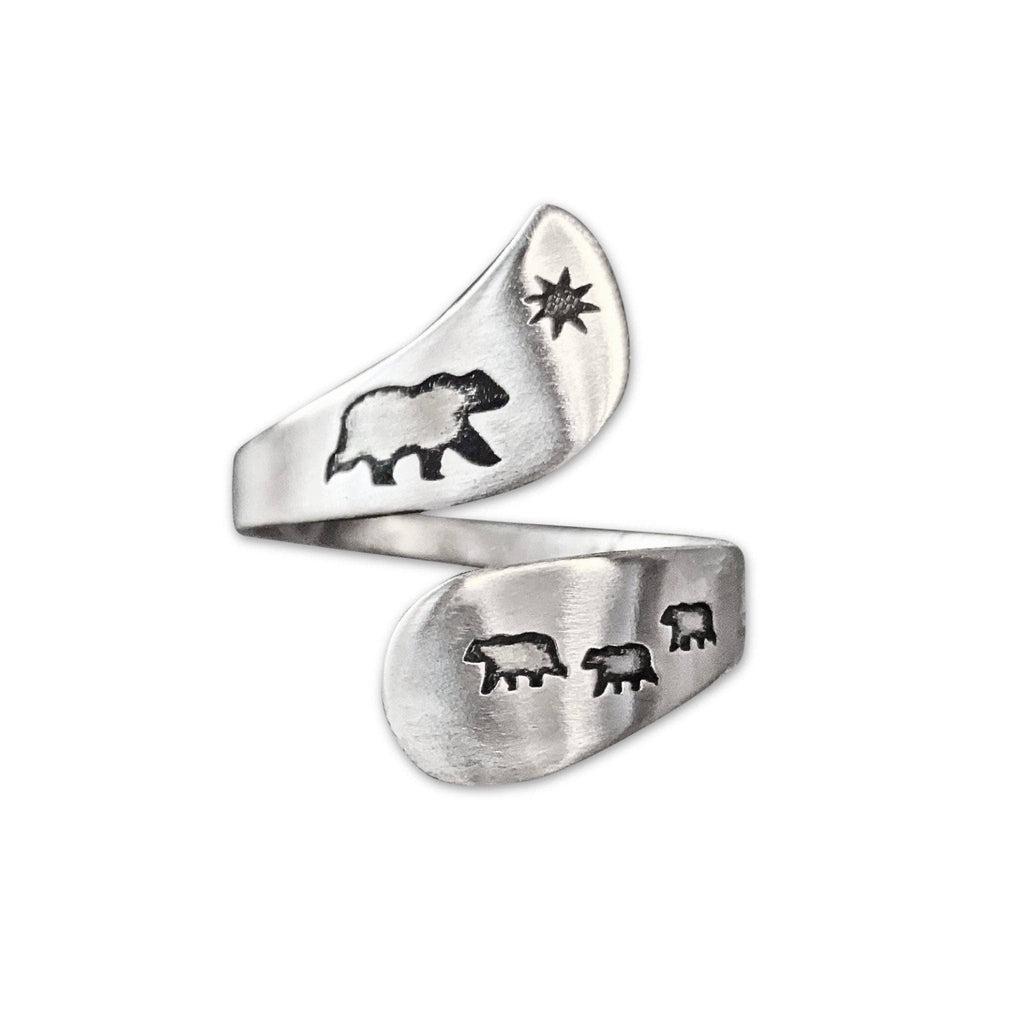Mama and Cubs Adjustable Ring