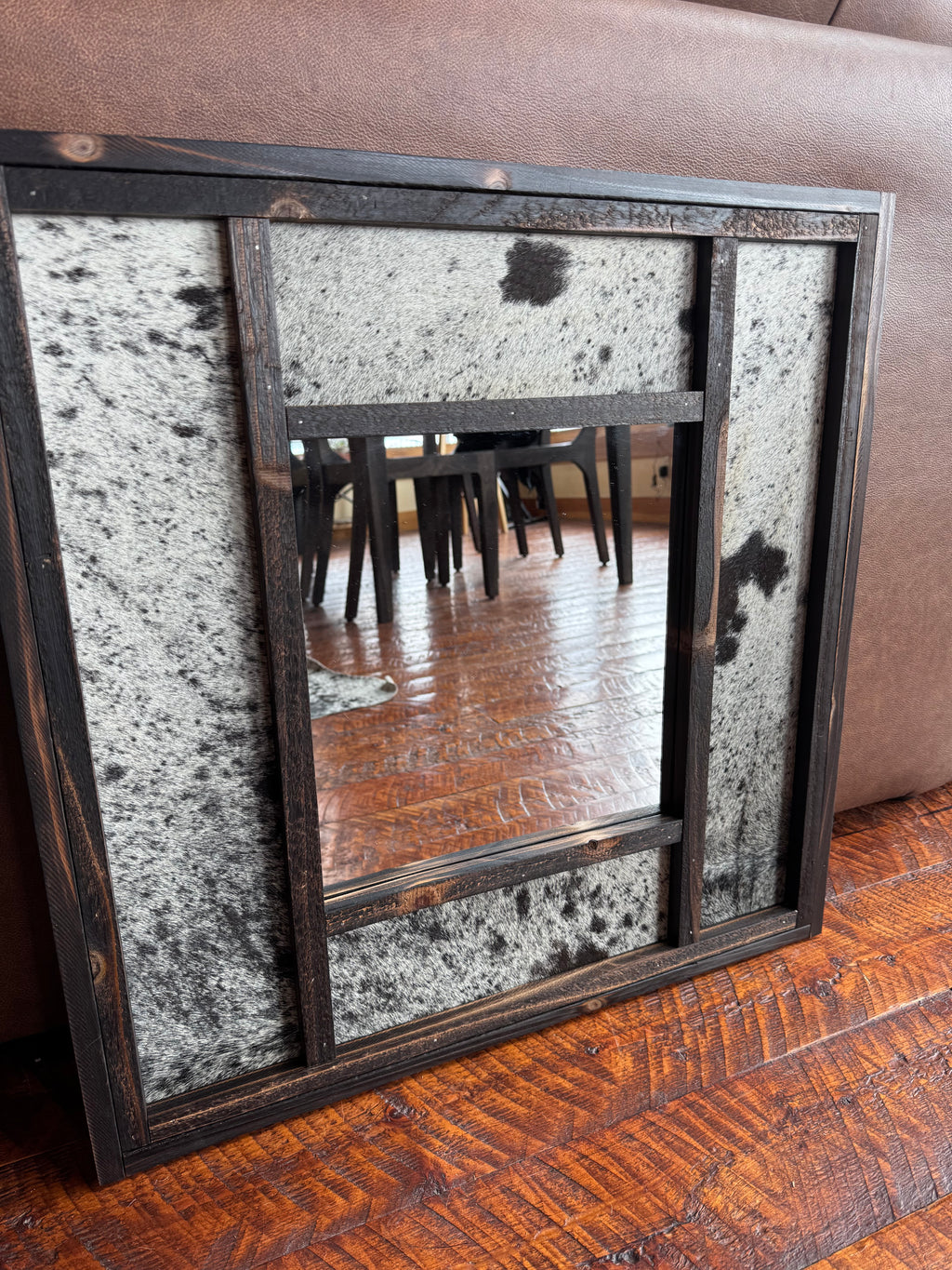 Cowhide Accent Mirrors