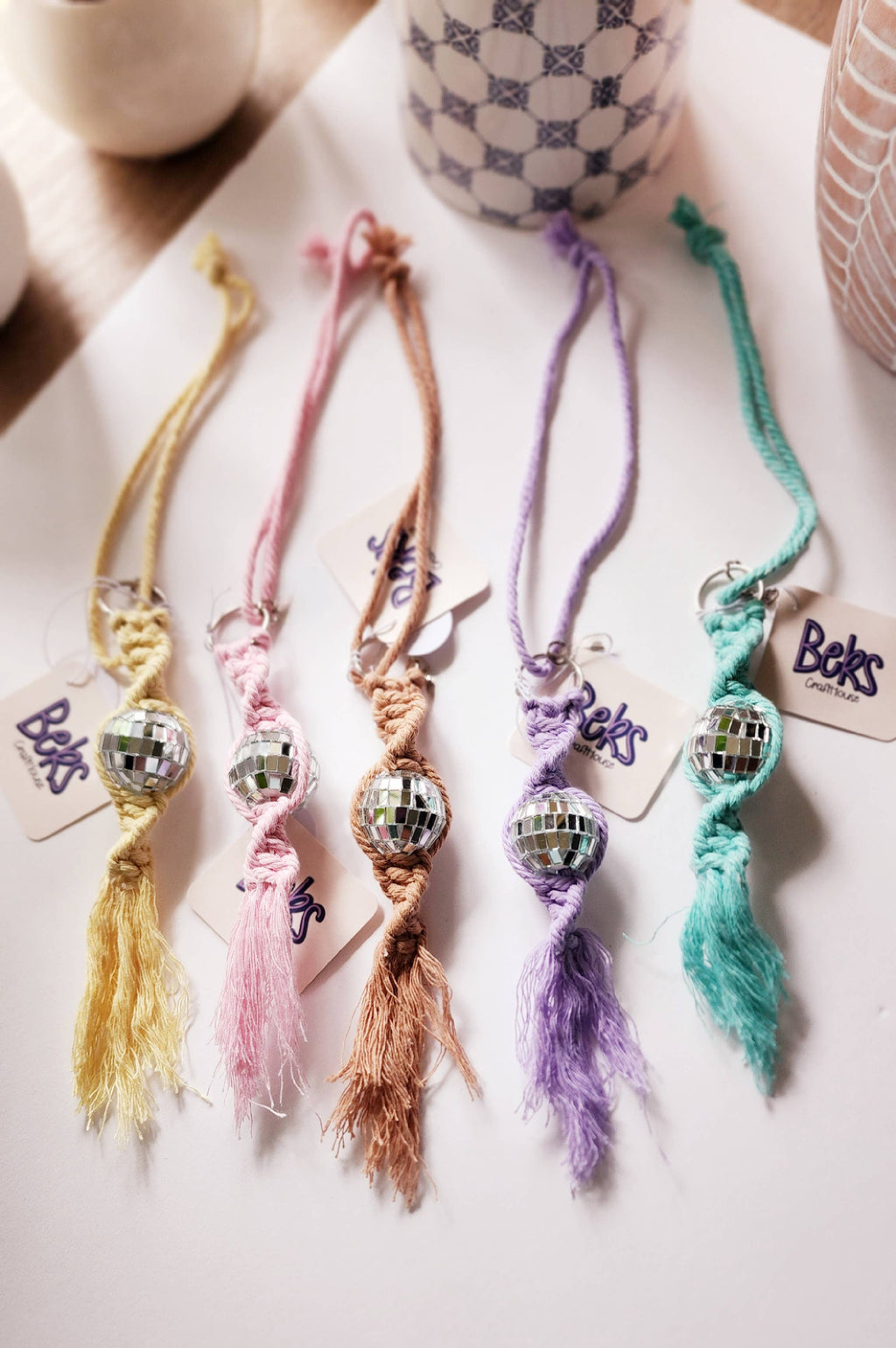 Disco Ball Car Charm/Keychain