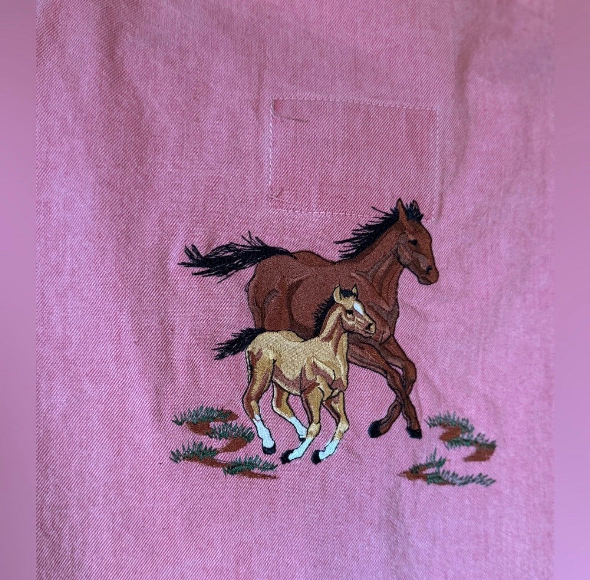 Horse Embroidered Vest