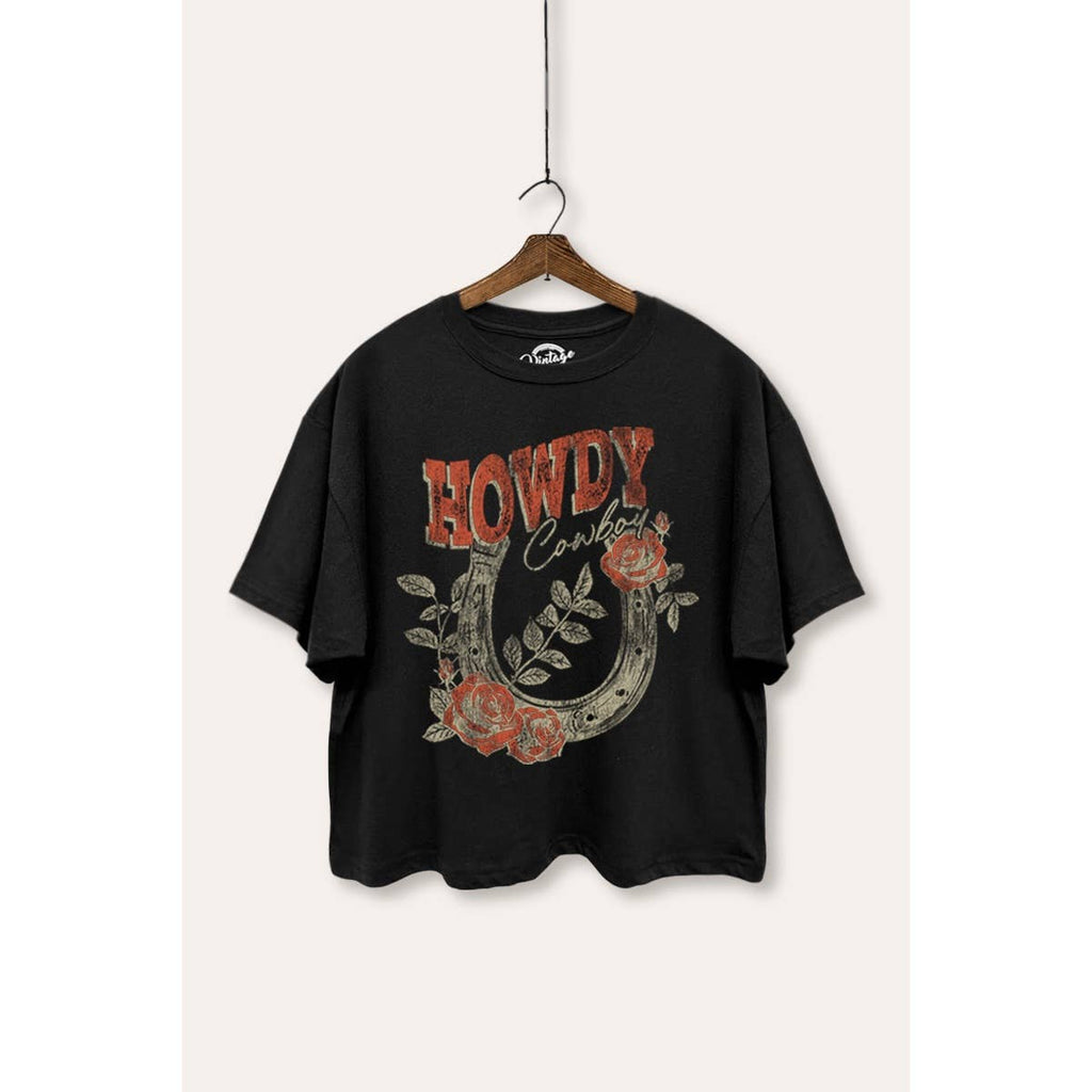 Howdy Cowboy Boxy Top