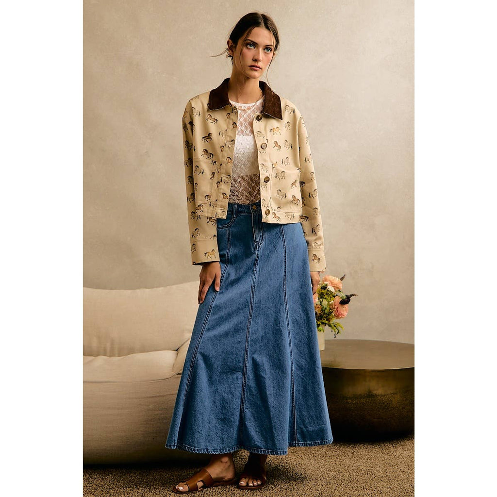 Horse Print Jacket