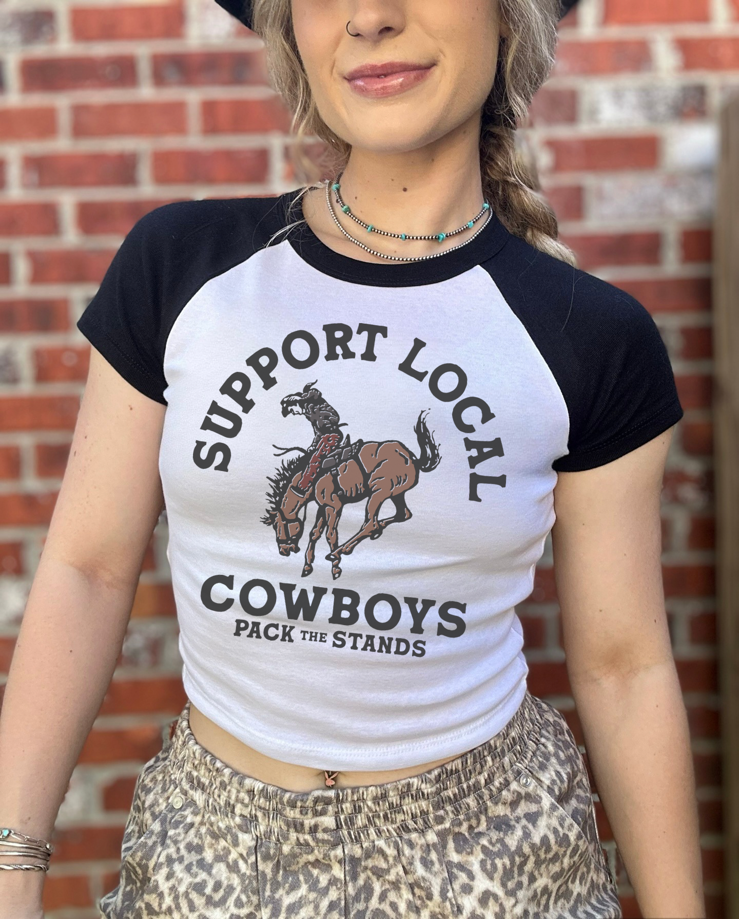 Support Local Cowboys Baby Tee
