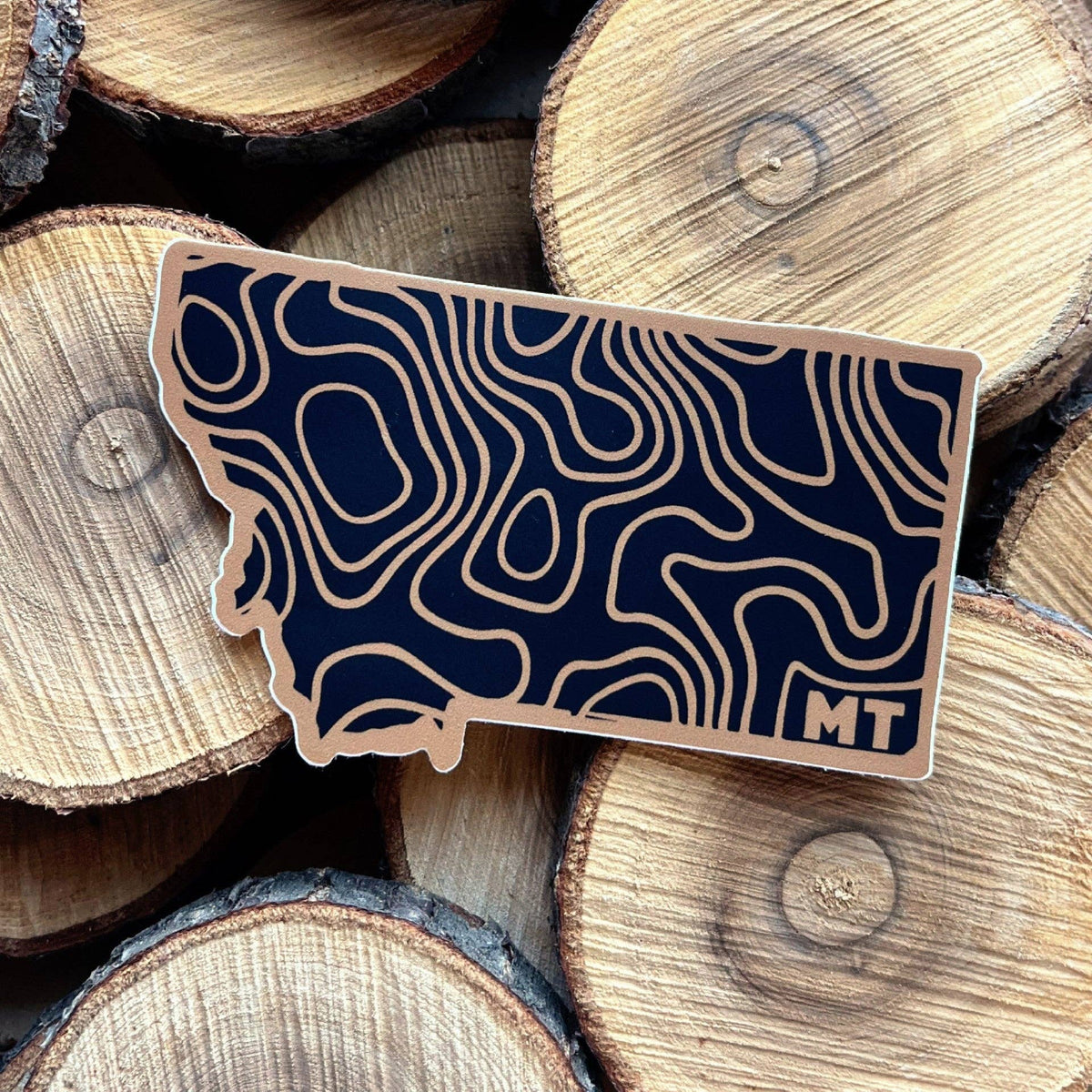 Montana Topographic Sticker