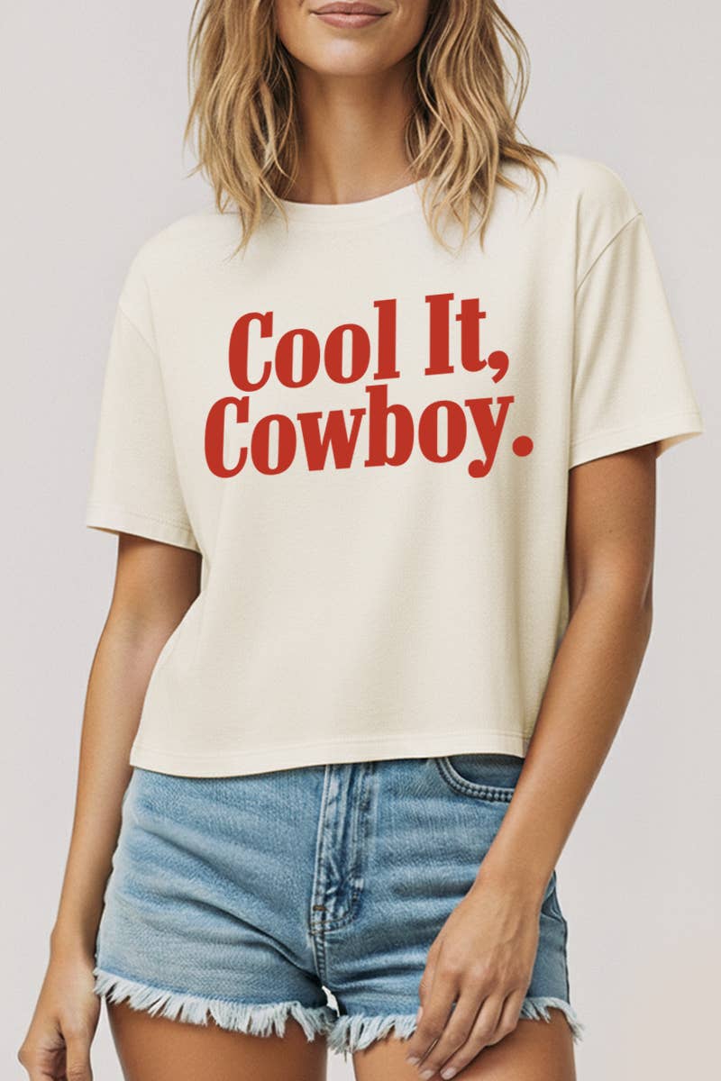 Cool It Cowboy Boxy Top