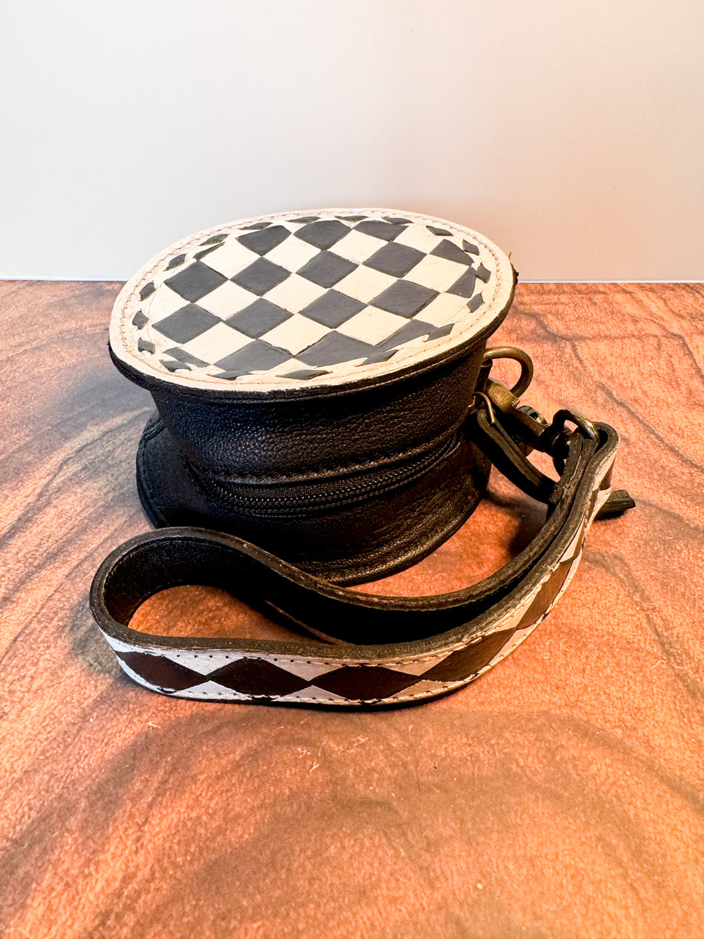 Checkered Wristlet
