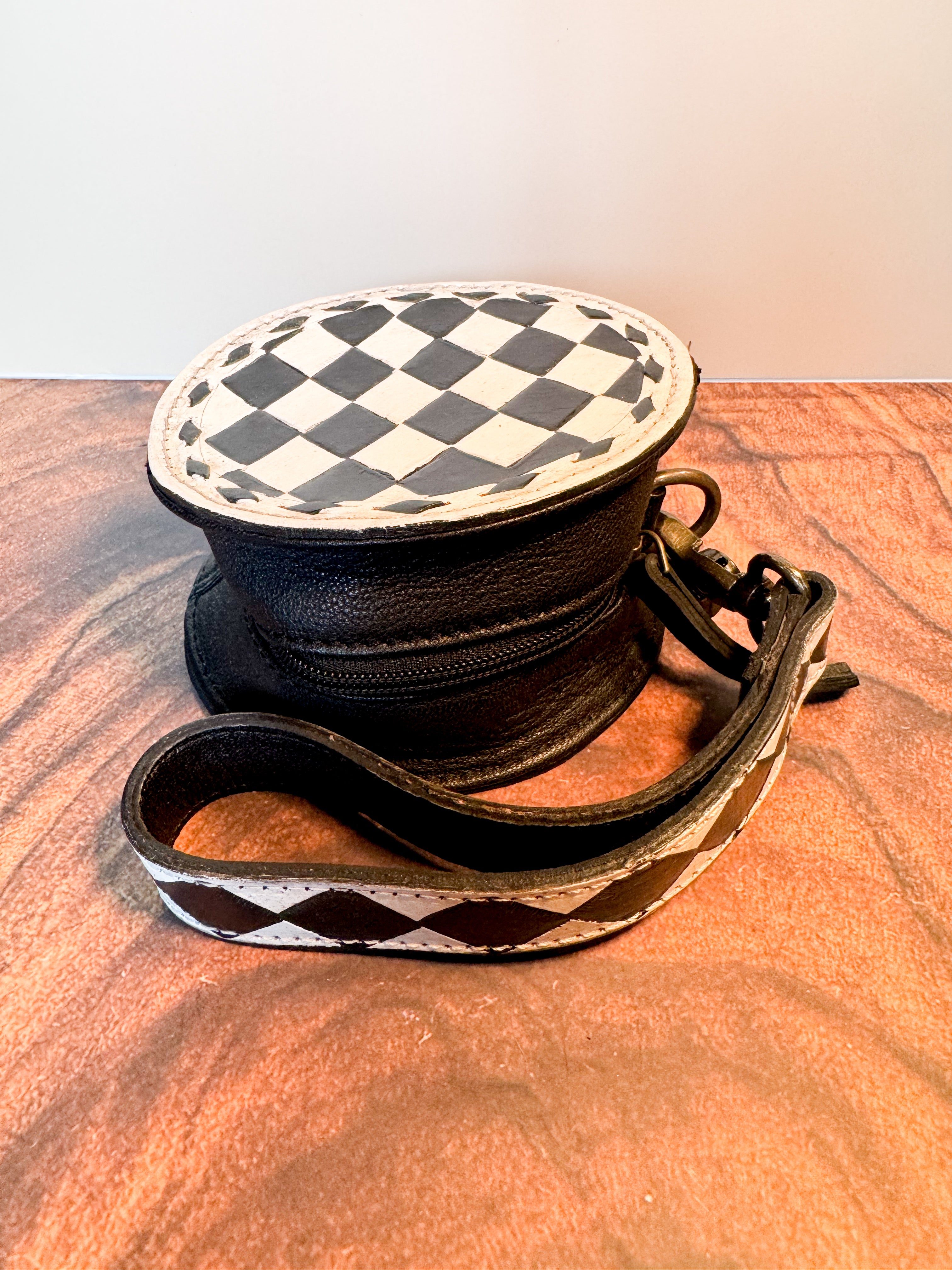 Checkered Wristlet