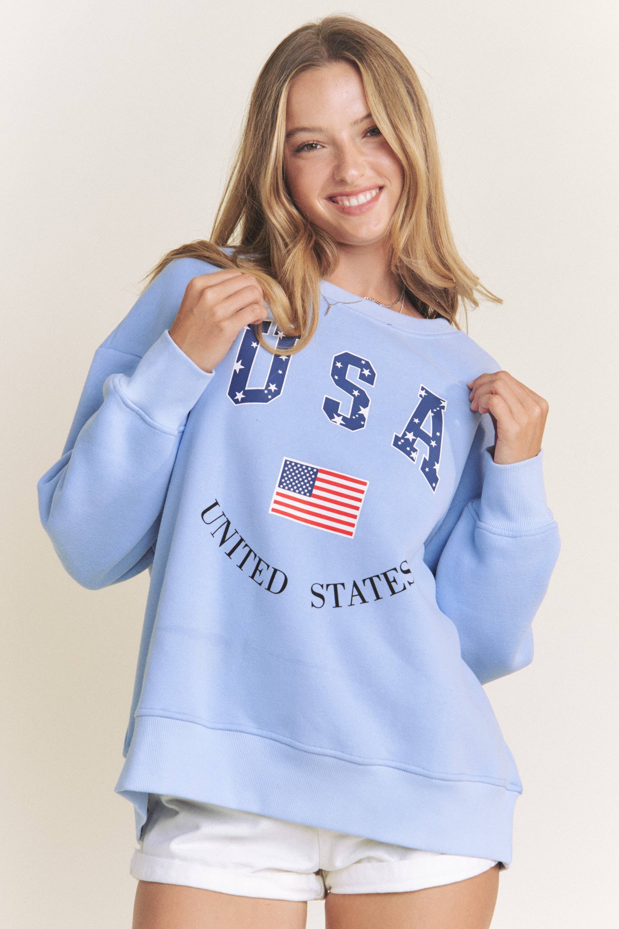 Plus Size USA Sweatshirt