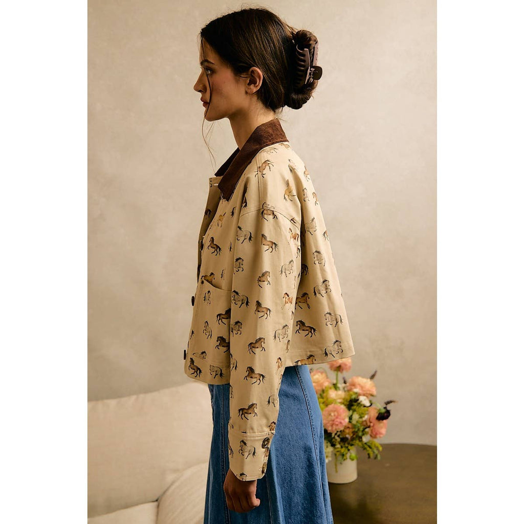 Horse Print Jacket