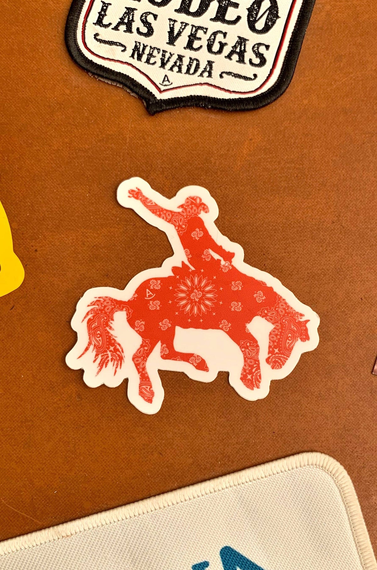 Bandana Print Bronc Rider
Sticker