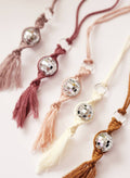 Neutral Tone Disco Ball car charm/keychain