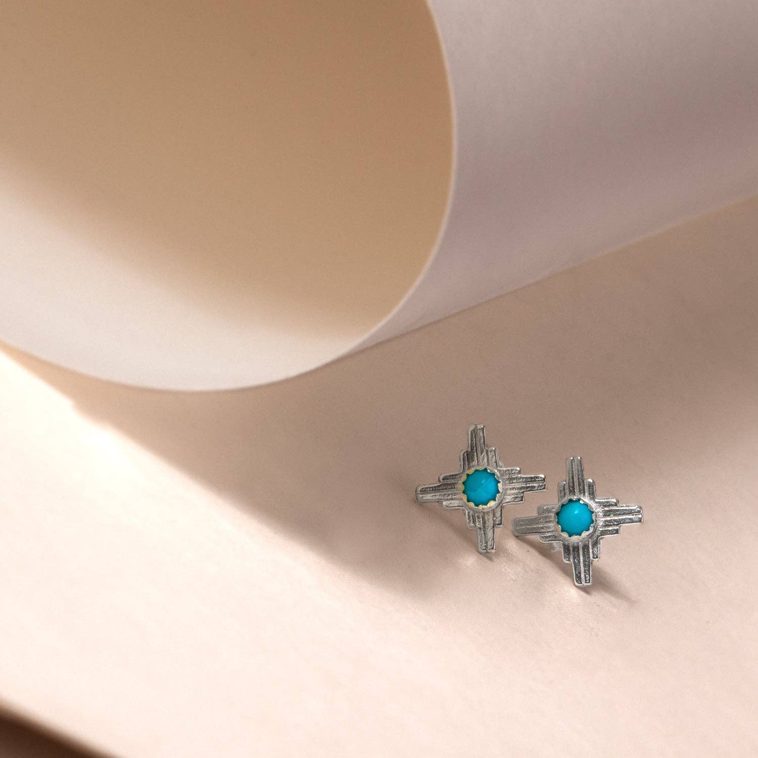 Enchantment Turquoise Mini Zia Stud Earrings