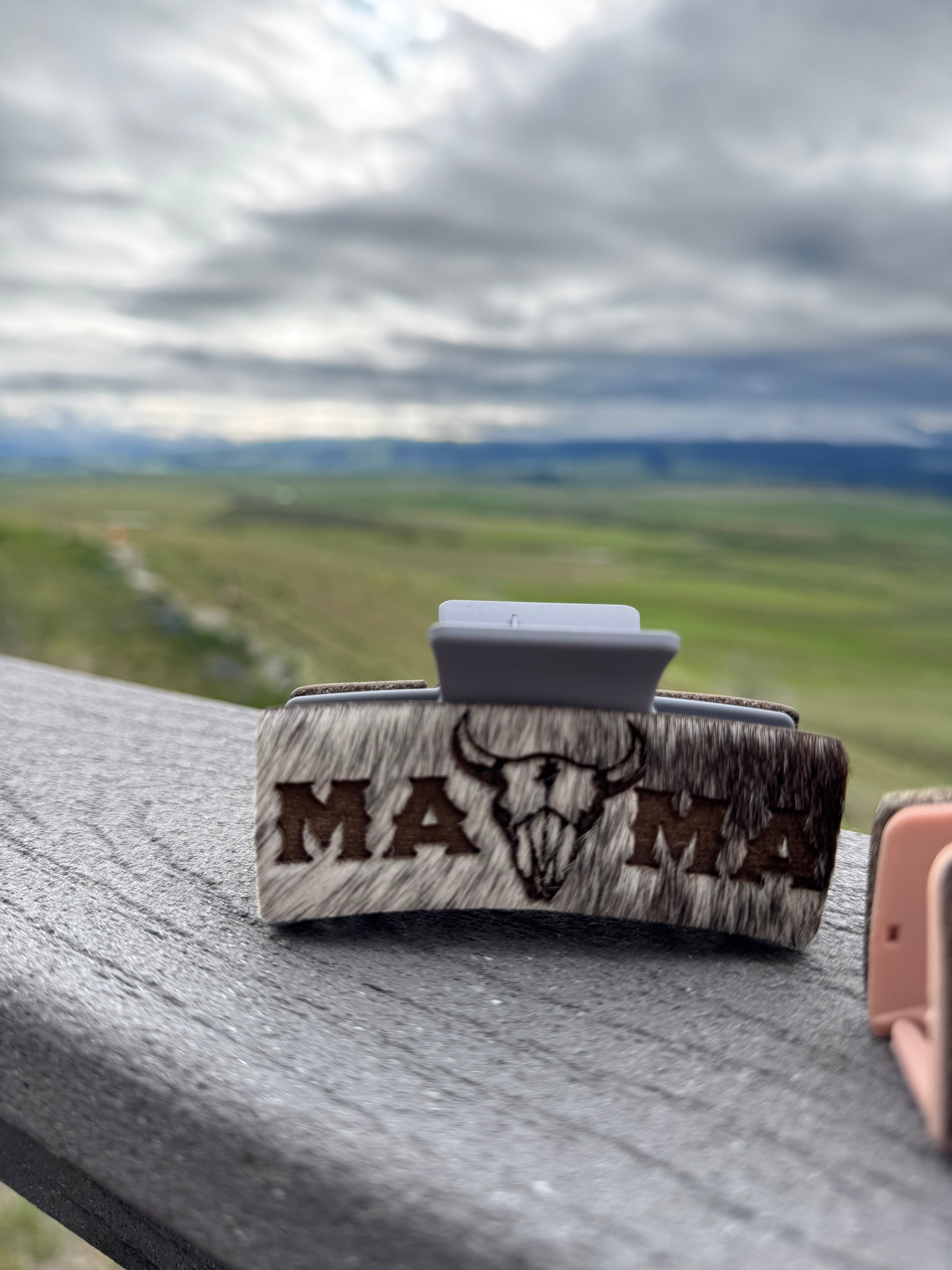 Cowhide Claw Clip - Medium